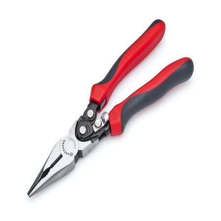 Weller Crescent 9 in. Chrome Vanadium Steel Pro Series Compound Action Long Nose Pliers PS6549C